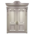 Algeria Maple White European Freshness Strong Stability Hand Carved Exterior Solid Wood Door For Interior Living Room